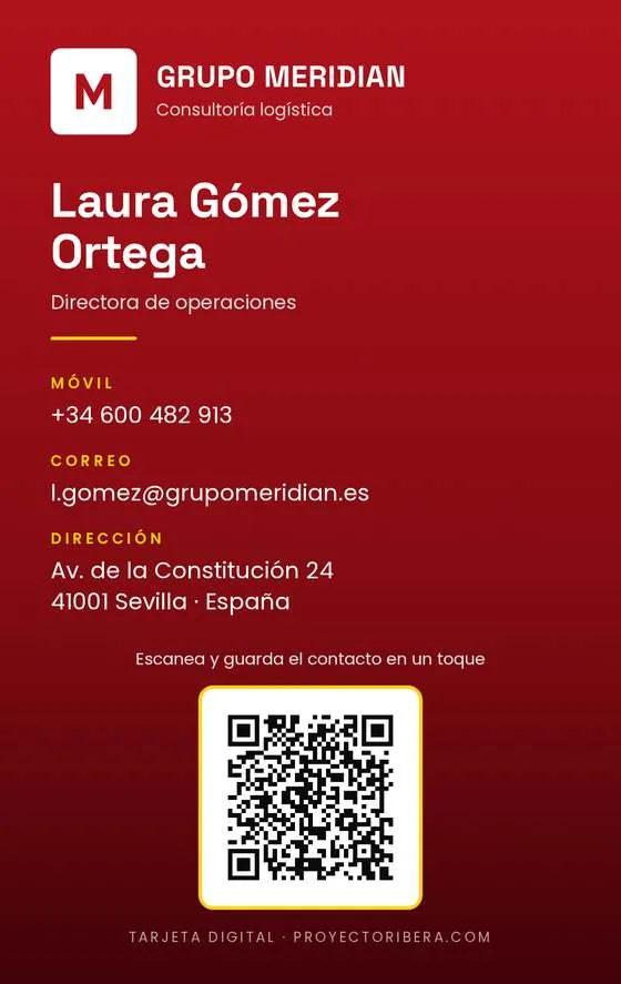 Tarjeta digital corporativa
